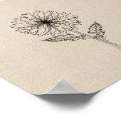 Chrysanthemum november: Bloem Poster (Hoek)