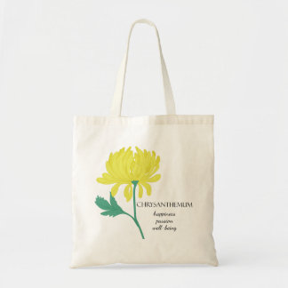 Chrysanthemum November geboorte Maand Flower Bag Tote Bag