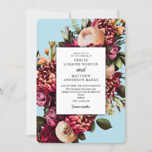 Chrysanthemum op gesponnen Sugar Blue Kaart