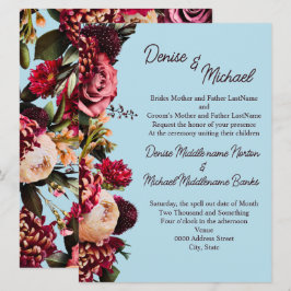 Chrysanthemum op gesponnen Sugar Blue Kaart