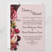 Chrysanthemum op mauve krijtsteen kaart (Voorkant)