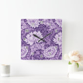 Chrysanthemum Paars, William Morris Vierkante Klok (Huis)