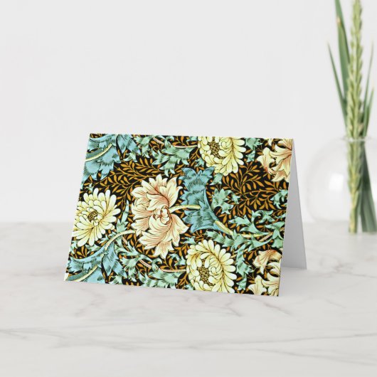 Chrysanthemum Pastels van William Morris, Kaart (Voorkant)