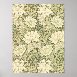 Chrysanthemum patroon William Morris 1877 Poster