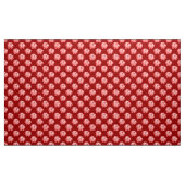 Chrysanthemum Pattern - Ruby Red Stof (Yard (91,4 cm))