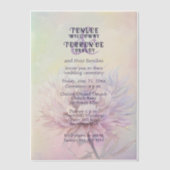 Chrysanthemum Pink Purple Wedding Invitation (Recto)