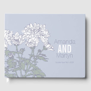 Chrysanthemum plan botanique mariage livre d'or