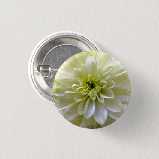 CHRYSANTHEMUM RONDE BUTTON 3,2 CM (Voorkant /achterkant)