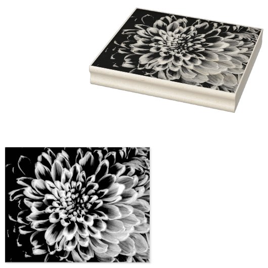 Chrysanthemum Rubber Stamp Rubberstempel (Gestempeld)