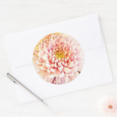 Chrysanthemum stickers/envelopsluitingen ronde sticker (Envelop)
