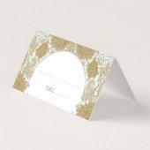 Chrysanthemum Table Name Kaarten Art Nouveau (Voorkant)