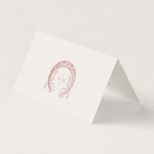 Chrysanthemum Table Name Kaarten Art Nouveau (Achterkant)