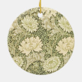 Chrysanthemum van William Morris,  kunst Keramisch Ornament (Achterkant)