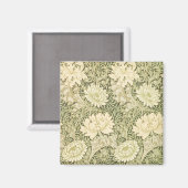 Chrysanthemum van William Morris,  kunst Magneet (Voorkant / Achterkant)