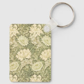 Chrysanthemum van William Morris,  kunst Sleutelhanger (Achterkant)