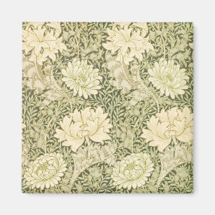 Chrysanthemum van William Morris, Vintage Kunst Magneet