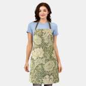 Chrysanthemum van William Morris, Vintage Kunst Schort (Gedragen)
