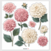 Chrysanthemum Vinyl Cut Stickers (Feuille)