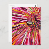 Chrysanthemum waterverf briefkaart (Voorkant / Achterkant)