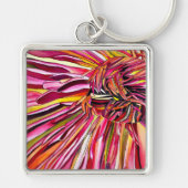 Chrysanthemum waterverf poster canvas sleutelhanger (Voorkant)