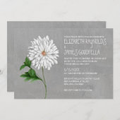 Chrysanthemum Wedding Invitations Kaart (Voorkant / Achterkant)