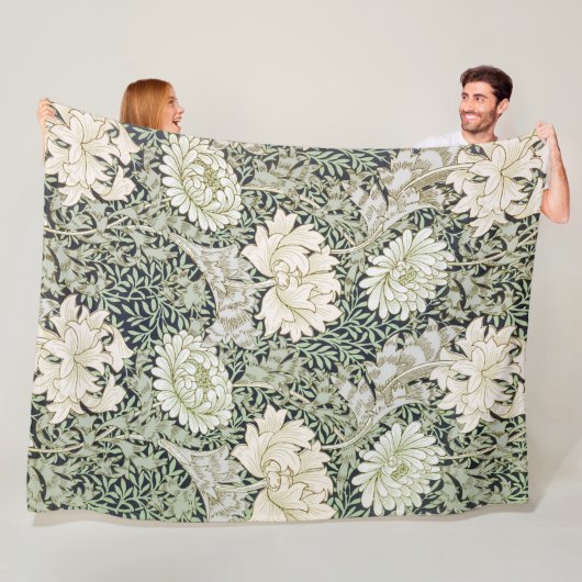 Chrysanthemum, William Morris Fleece Deken (In situ)