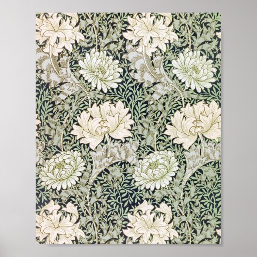Chrysanthemum, William Morris Poster (Voorkant)