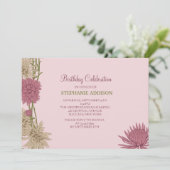 Chrysanthemums Floral Invitation (Debout devant)