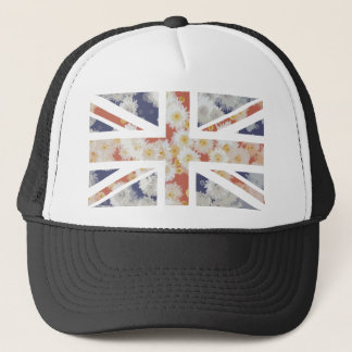 Chrysanthemums Flower Union Jack British (UK) Flag Trucker Pet