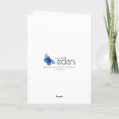 Chrysanthemums ligne art Bonne carte de Pâques (Dos)