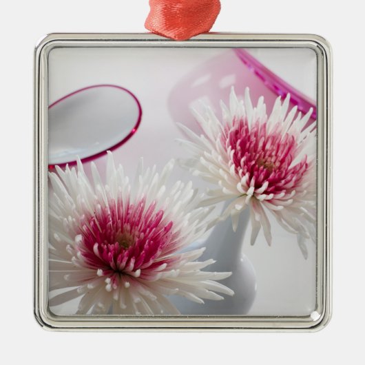 Chrysanthemums Metalen Ornament (Voorkant)