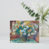 Chrysanthemums | Renoir Briefkaart (Staand voorkant)