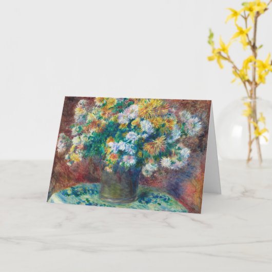Chrysanthemums | Renoir Kaart (Gele Bloem)