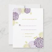 Chrysanthemums Wedding RSVP (Voorkant)
