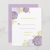 Chrysanthemums Wedding RSVP (Voorkant / Achterkant)