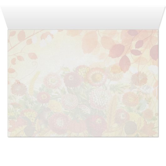 Chrysanthemums with Autumn Theme and Chipmunk (Intérieur Horizontal (Bas))