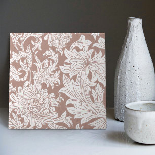 ChrysanthemumWall Decor Art Nouveau William Morris Tegeltje