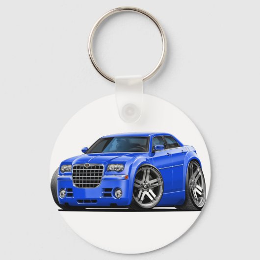 Chrysler 300 Blue Car Sleutelhanger (Voorkant)