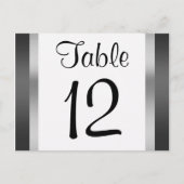 Chrysler Building Black Silver Numéro de table (Devant)