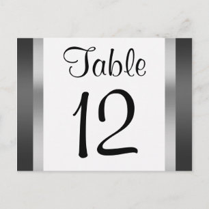 Chrysler Building Black Silver Table Number Briefkaart