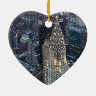 Chrysler Building New York City Aerial Skyline NYC Keramisch Ornament