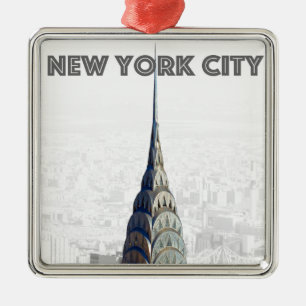 Chrysler Building New York City Metalen Ornament