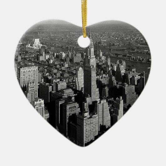 Chrysler Building New York Manhattan Keramisch Ornament (Voorkant)