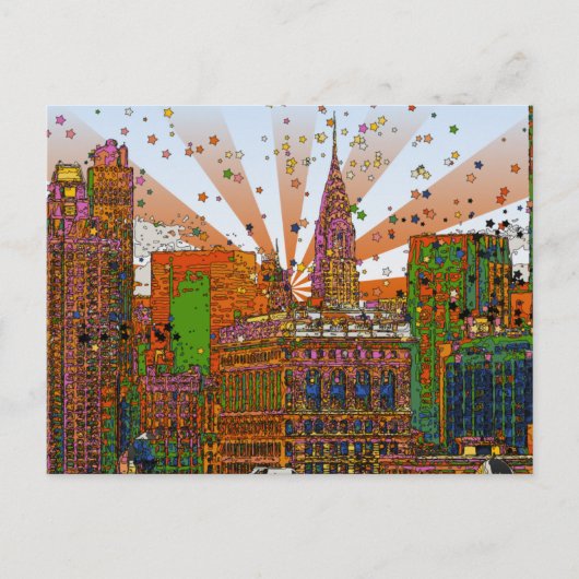 Chrysler Gebouw #2 Briefkaart (Voorkant)