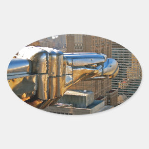 Chrysler Gebouw: Gargoyle Ovale Sticker