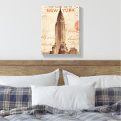  Chrysler-gebouw in New York Canvas Afdruk (Insitu (Slaapkamer))