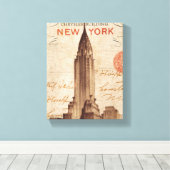  Chrysler-gebouw in New York Canvas Afdruk (Insitu (Houten vloer))
