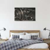 Chrysler New Yorker Dashboard Canvas 1964 Afdruk (Insitu (Slaapkamer))