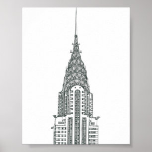 Chryslergebouw Poster
