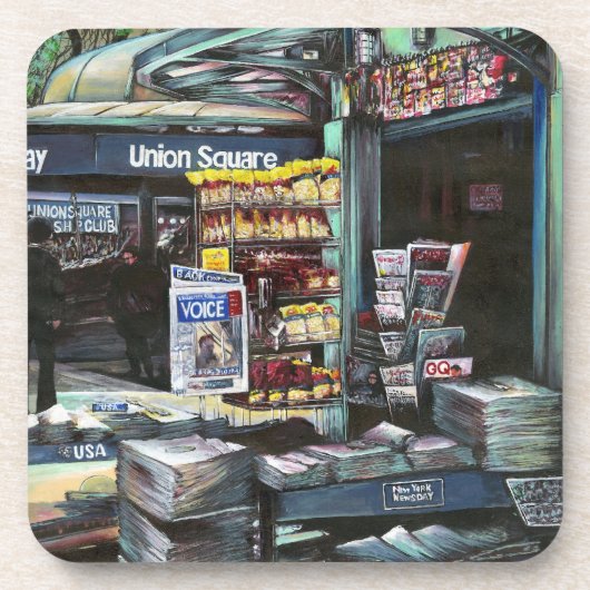 Chrysocolia Morning, Union Square, NYC Bier Onderzetter (Voorkant)